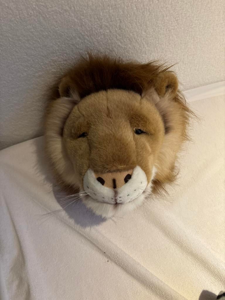 Stoffen dieren hoofd leeuw, Ophalen, Zo goed als nieuw