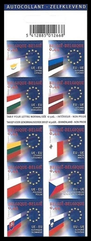 B44  Carnet de timbres Union Européenne, Enlèvement ou Envoi, Timbre-poste, Autocollant