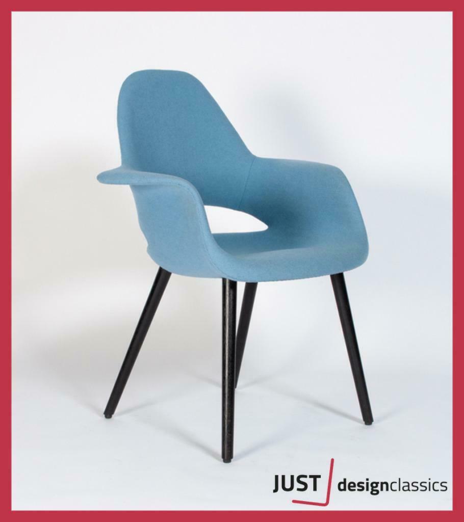 Vitra Organic Conference Chair Licht Blauw, Enlèvement ou Envoi, Comme neuf, Bleu