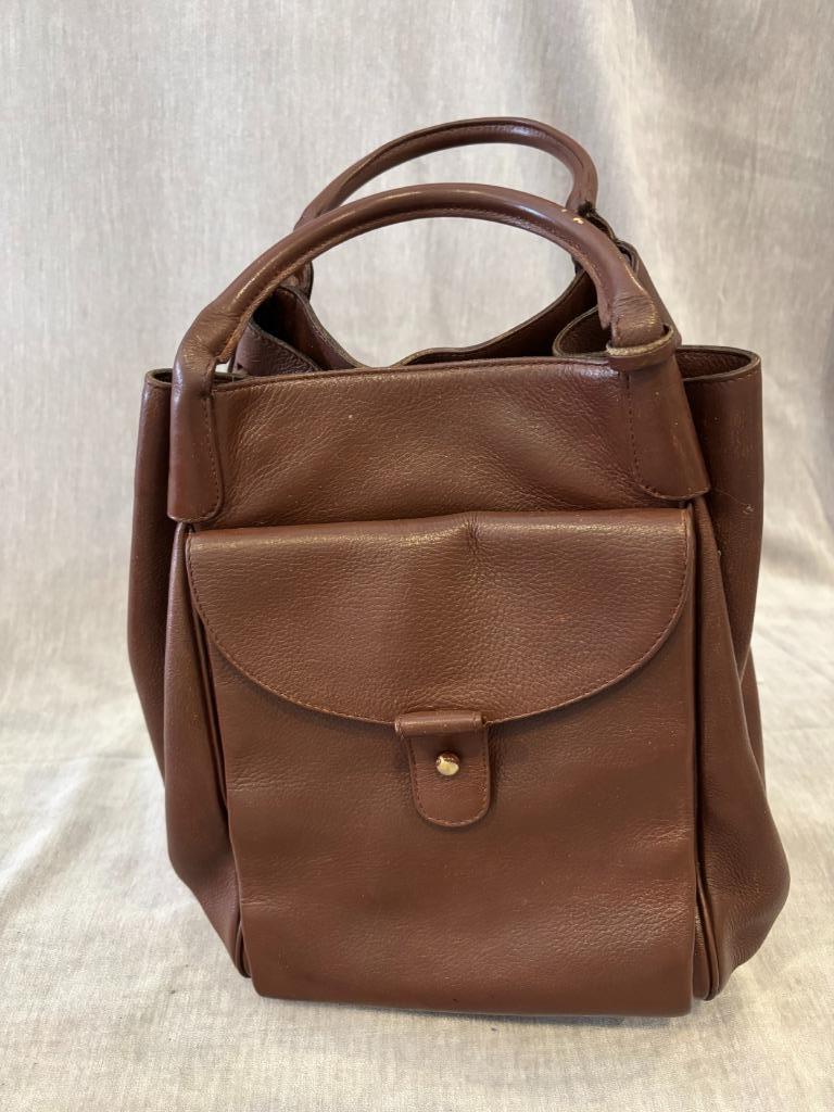 Delvaux handtas bruin, Enlèvement, Utilisé, Brun, Sac à main