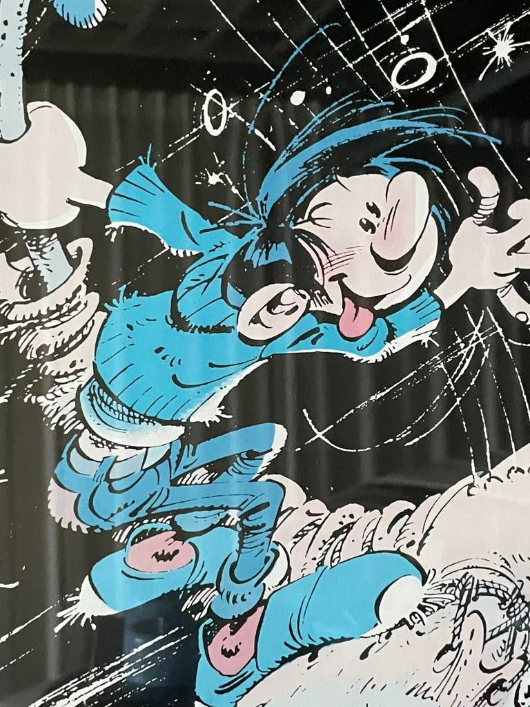 Guust Flater vintage poster 1991 ingekaderd, Boeken, Ophalen, Zo goed als nieuw