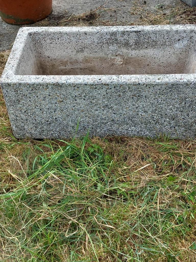 bacs en béton et gravillons lavés,hyper lourds, Jardin & Terrasse, Bacs à fleurs & Jardinières, Enlèvement, Utilisé, Béton