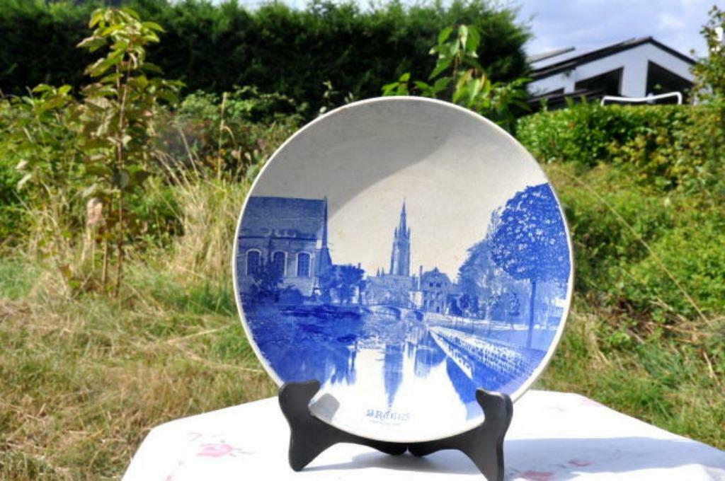 plat mural boch Bruges tour notre dame, Antiquités & Art, Enlèvement ou Envoi