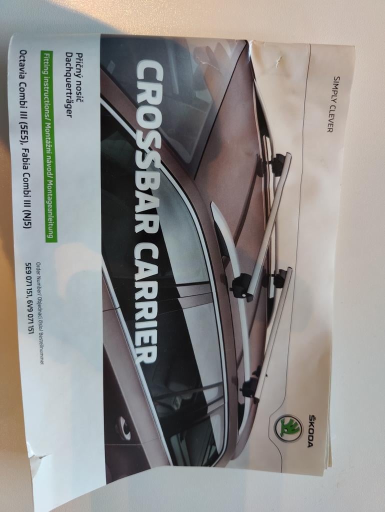 Dakdragers Skoda Octavia 3, Ophalen