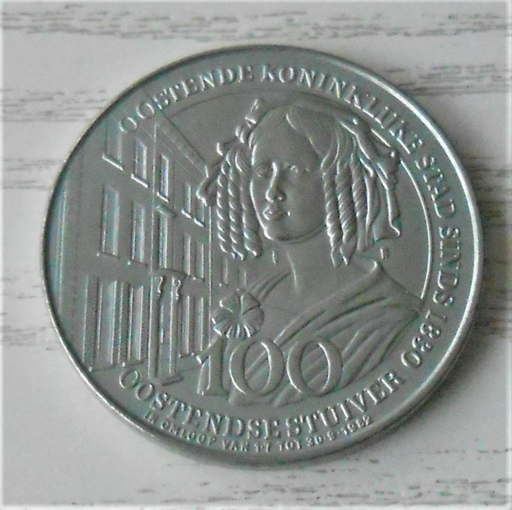 medaille stad Oostende 1982, Ophalen of Verzenden, Zo goed als nieuw