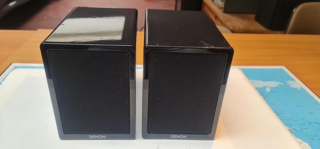 ‼️ DENON SC-N4 120W PIEKLUIDSPREKER ‼️, Gebruikt, 60 tot 120 watt, Front, Rear of Stereo speakers, Ophalen