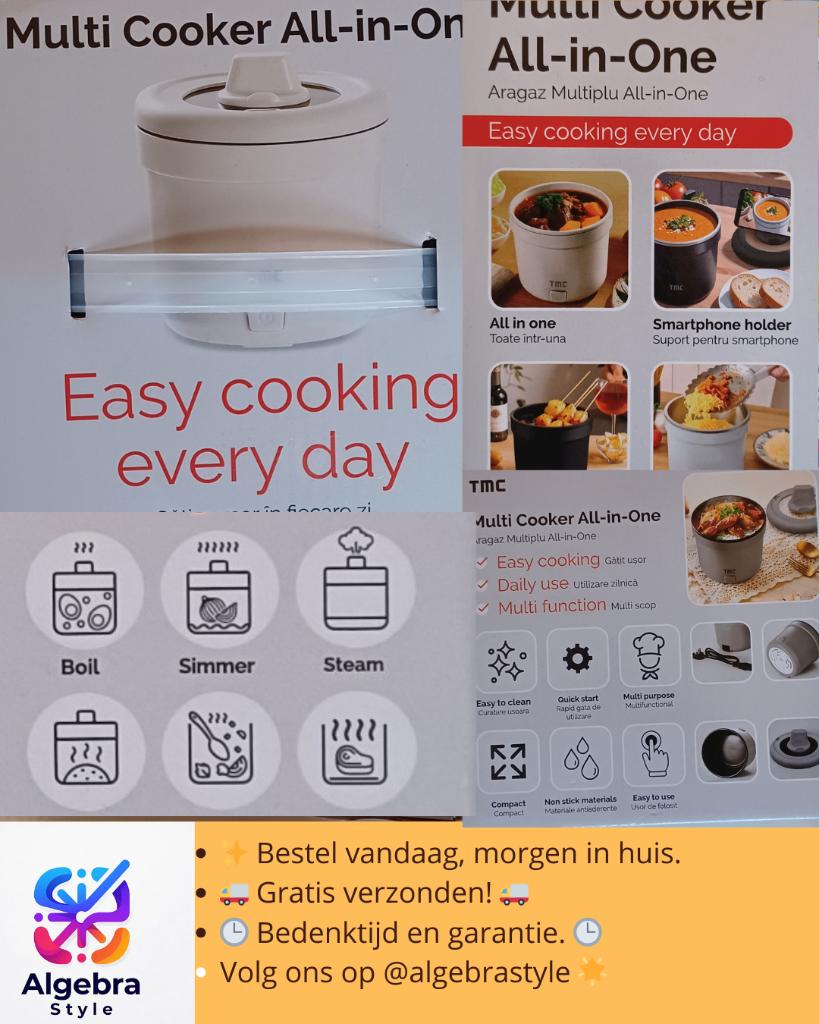 #Multi #Cooker #All-in-one (Gratis Verzenden), Huis en Inrichting, Verzenden, Nieuw, Overige materialen, Koekenpan of Braadpan