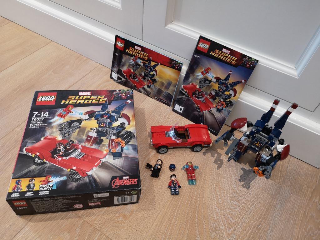 LEGO Marvel 76077 – Iron Man : Detroit Steel Strikes, Marvel, Lego, Ensemble complet, Comme neuf