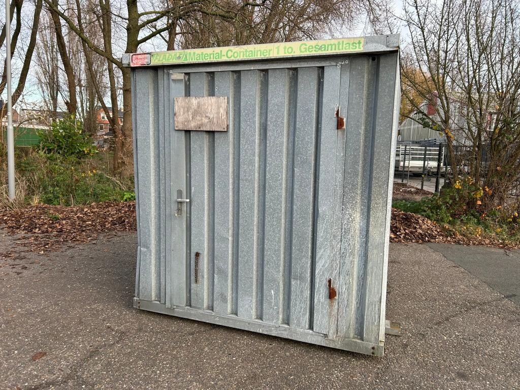 Demontabele opslagcontainer/materiaalcontainer 210x215x215CM, Tuin en Terras, Ophalen, Gebruikt, Metaal, Containerberging