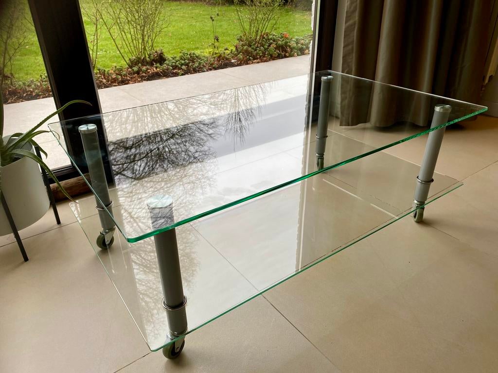 Salon- of TV-tafeltje op wielen, Ophalen, 50 tot 100 cm, 50 tot 100 cm, Minder dan 50 cm
