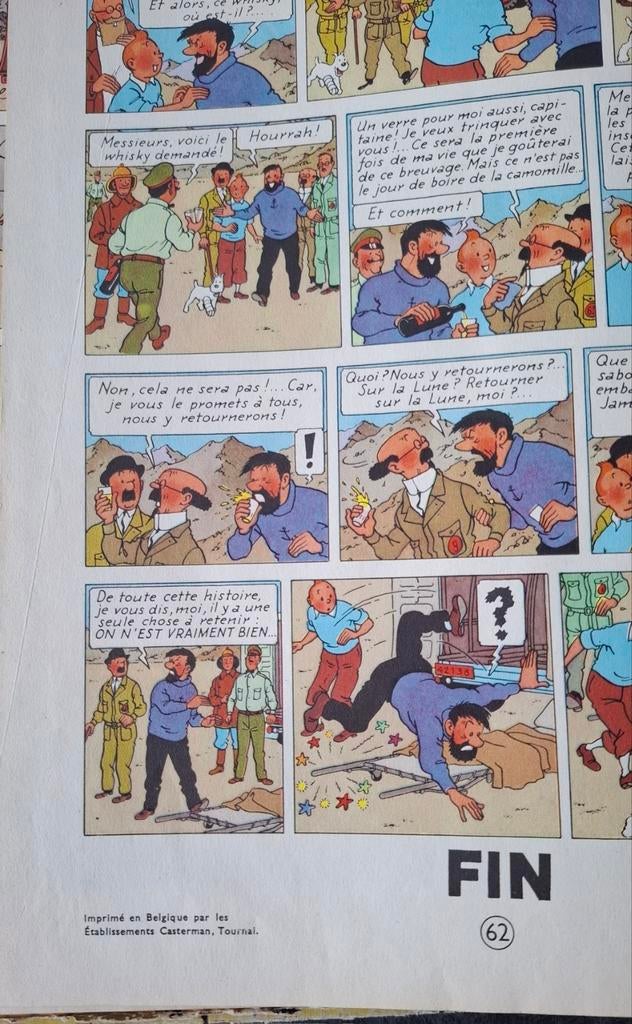 Tintin on a marché sur la lune, Boeken, Ophalen, Zo goed als nieuw