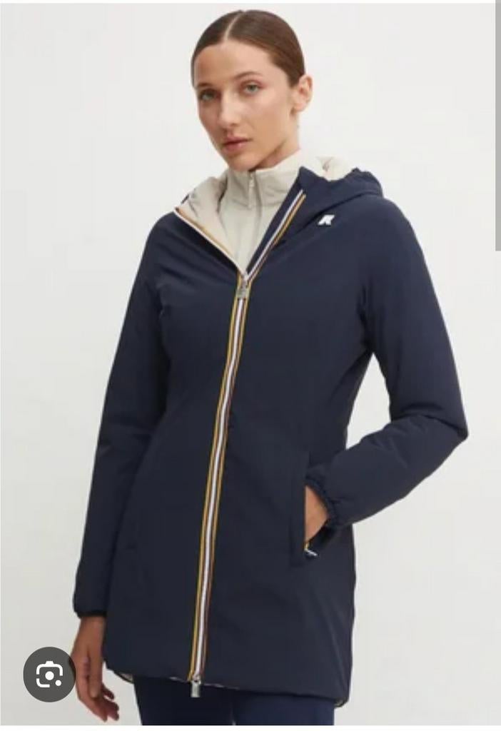 K-way Denise blauwe omkeerbare jas Maat 5 (xl) 42 ️️, Ophalen, Nieuw, Blauw