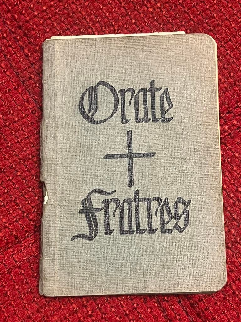 Oud boek Aalst Orate Fratres Belgische militair gebedenboek, Ophalen