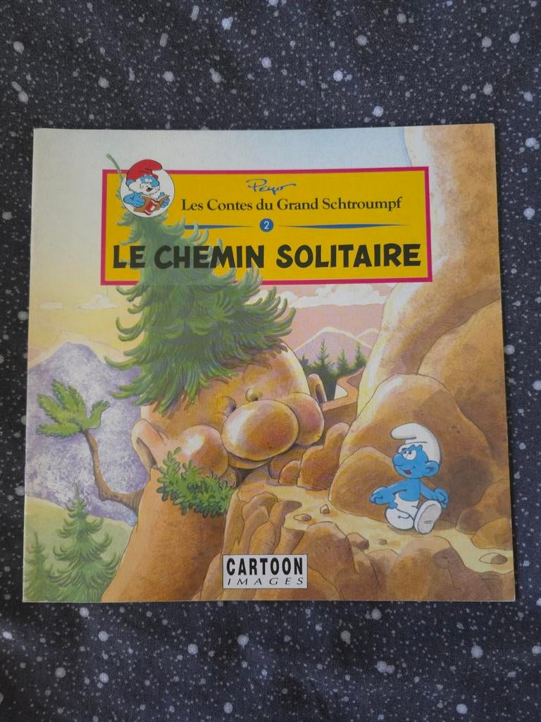 ancien livre Schtroumpf le chemin solitaire, Envoi, Comme neuf, Différents Schtroumpfs, Bande dessinée