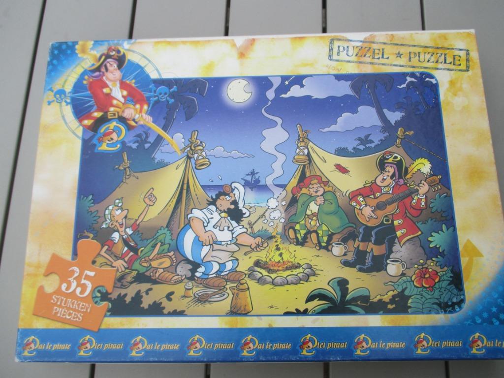 Puzzel Piet Piraat 35 stuks, Ophalen of Verzenden, Zo goed als nieuw
