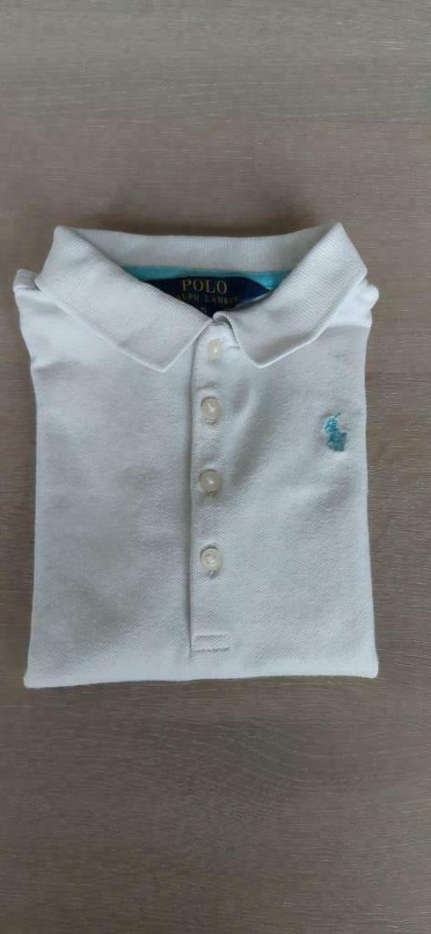 Witte polo Ralph Lauren, 5 jaar, meisje, Gebruikt, Meisje, Ophalen of Verzenden, Shirt of Longsleeve