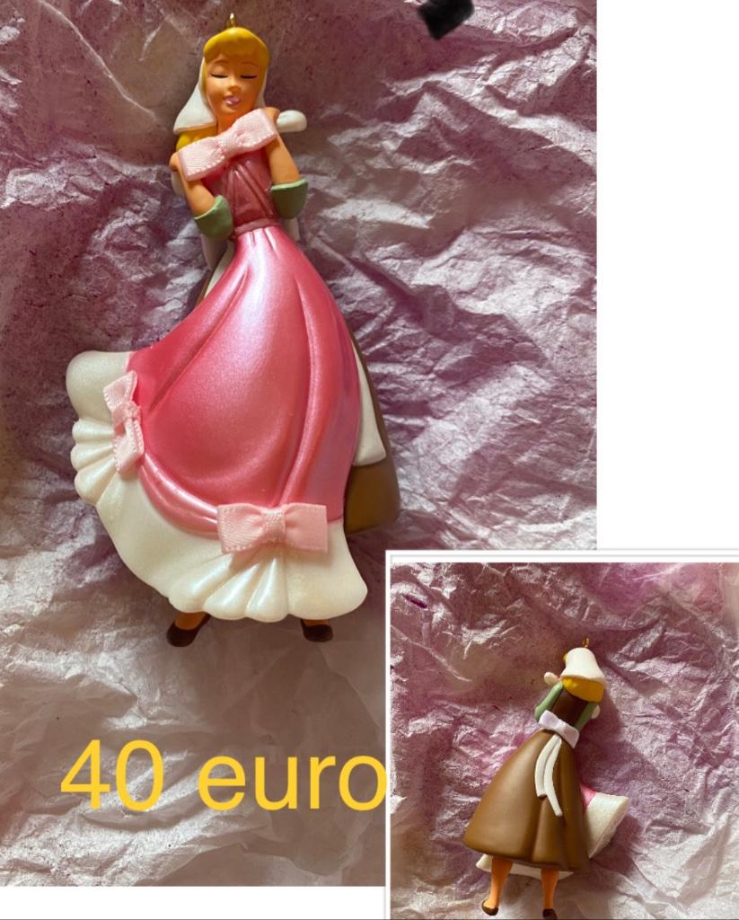 Disney ornament, Ophalen, Assepoester of Belle, Nieuw, Beeldje of Figuurtje