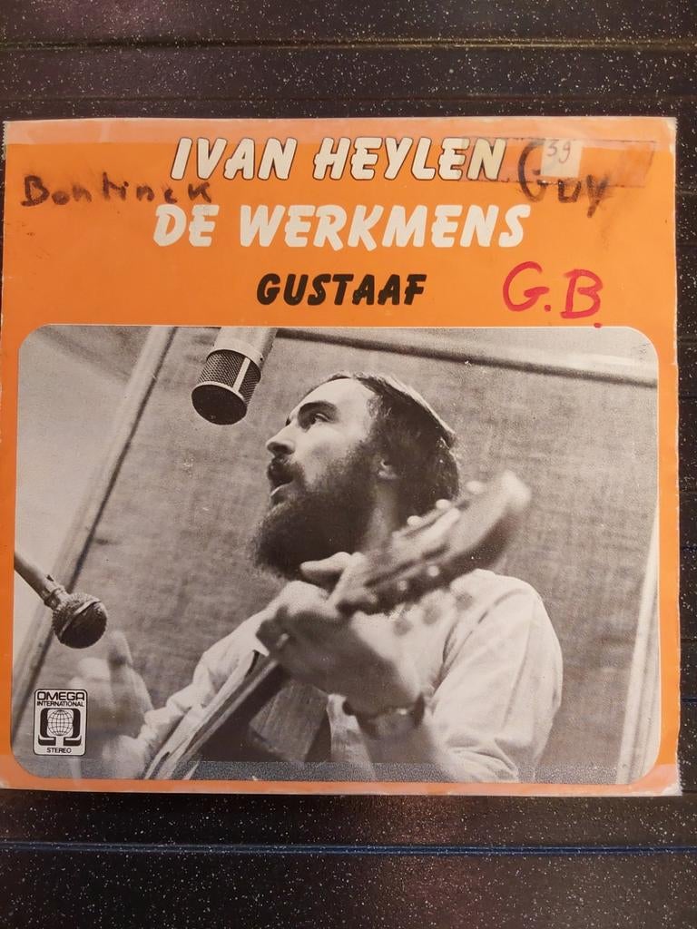 45T Ivan Heylen - De werkmens, Cd's en Dvd's, Gebruikt, 7 inch, Single, Ophalen of Verzenden