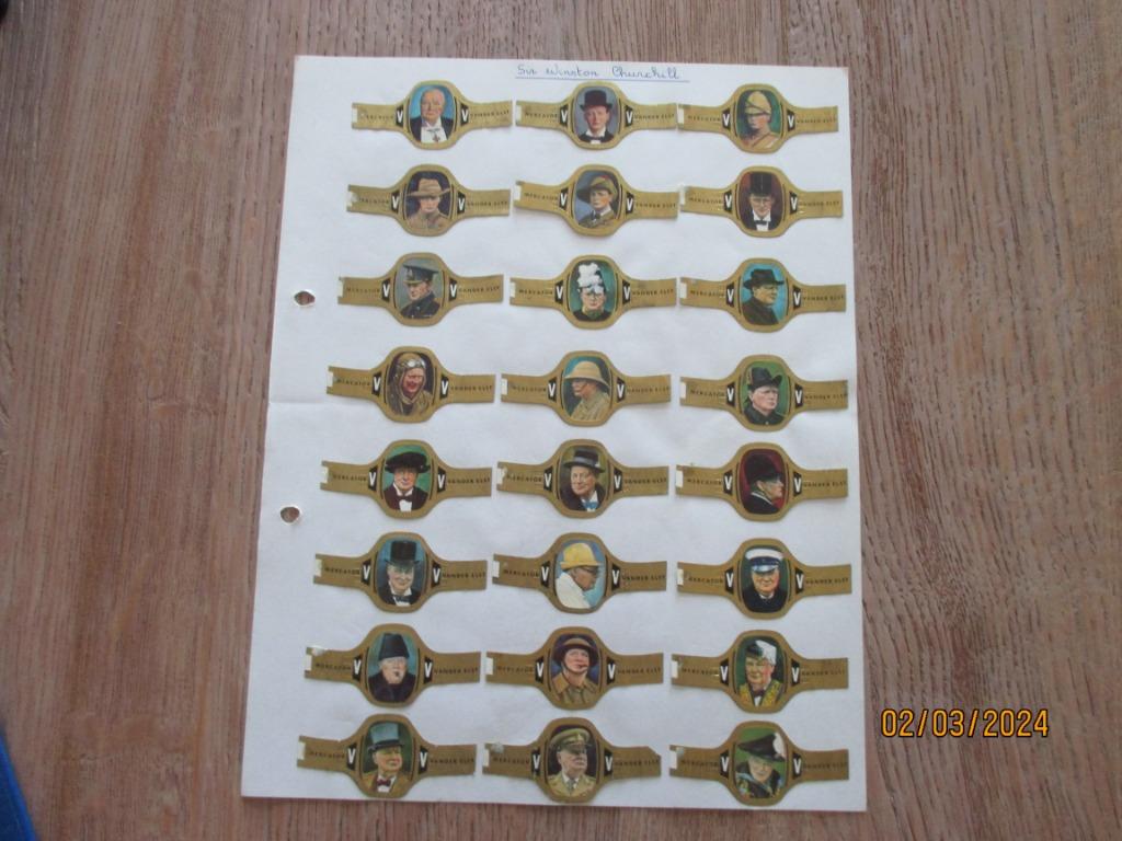 7 x 24 st. diverse sigarenbandjes, Verzamelen, Complete verzamelingen en Collecties, Ophalen of Verzenden