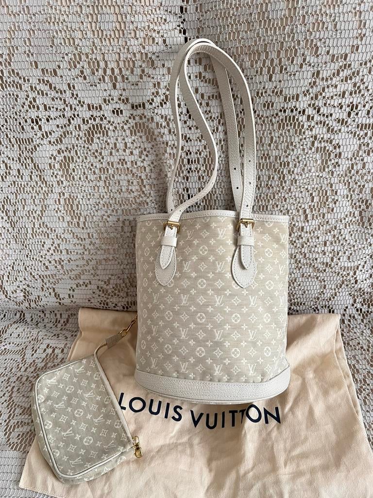 Sac LOUIS VUITTON modèle Bucket Mini Lin, Enlèvement ou Envoi, Comme neuf