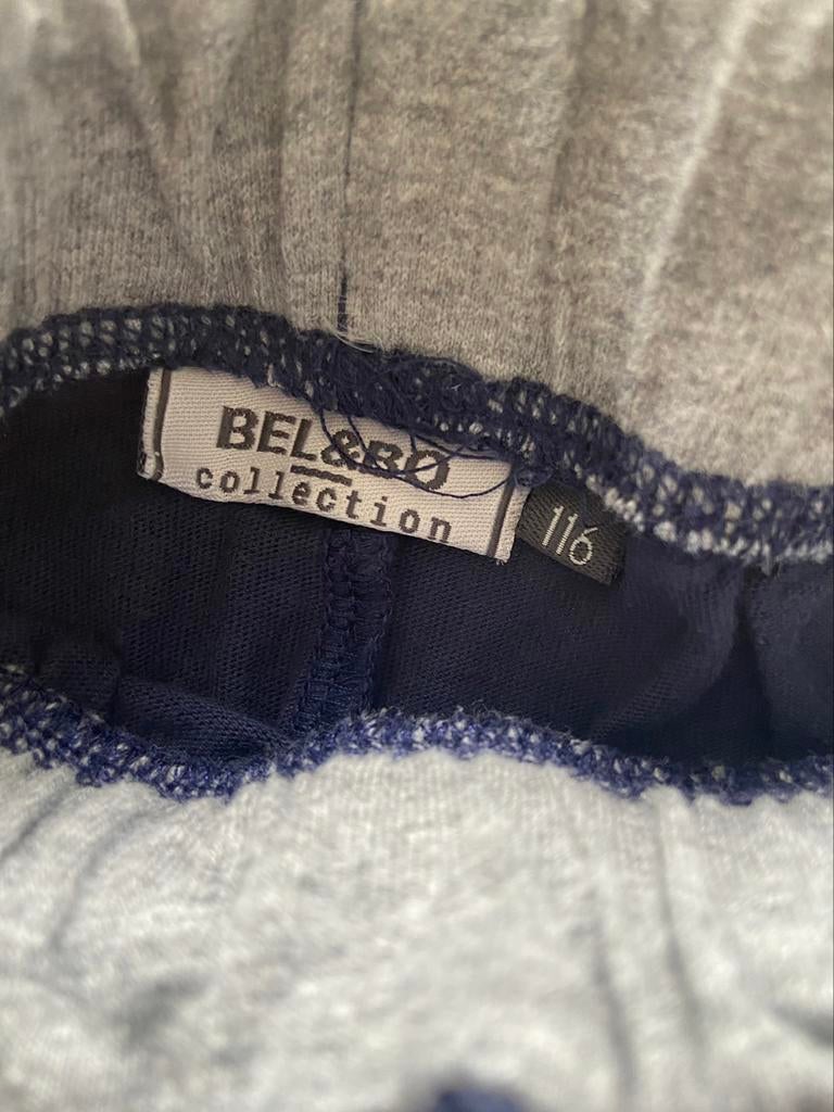 Pyjama marine ligné rouge - 6 ans - 4€, Utilisé, BEL&BO, Garçon, Vêtements de nuit ou Sous-vêtements