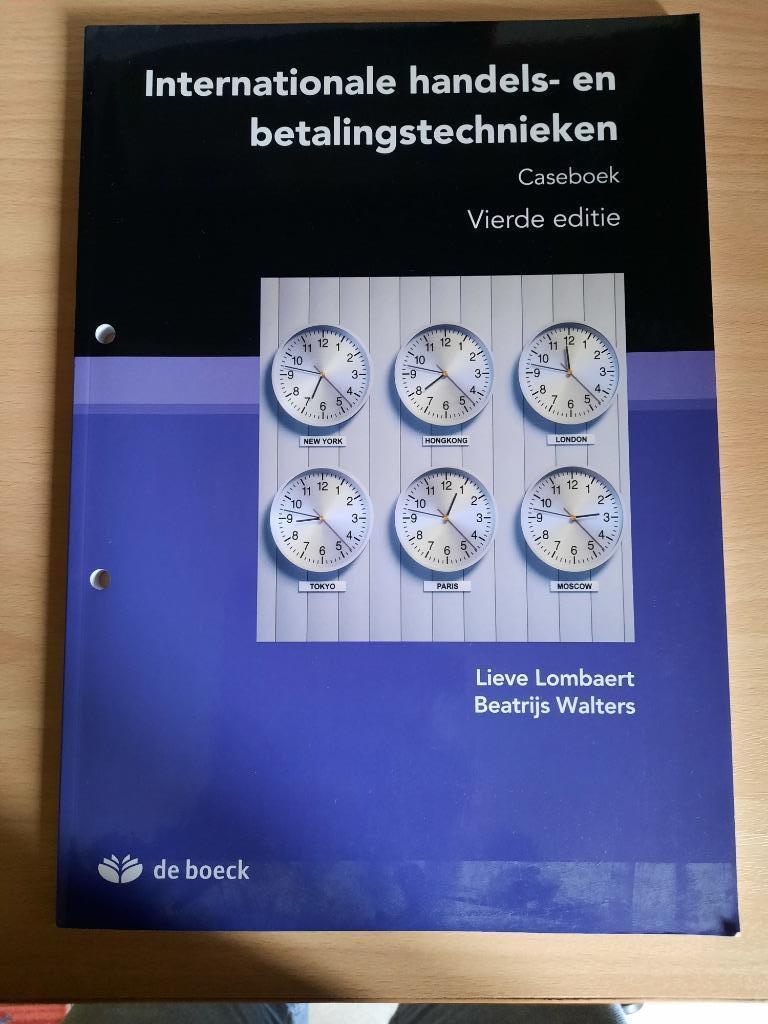 studieboek : Internationale handels-en betalingstechnieken, Enlèvement, Comme neuf, Enseignement supérieur