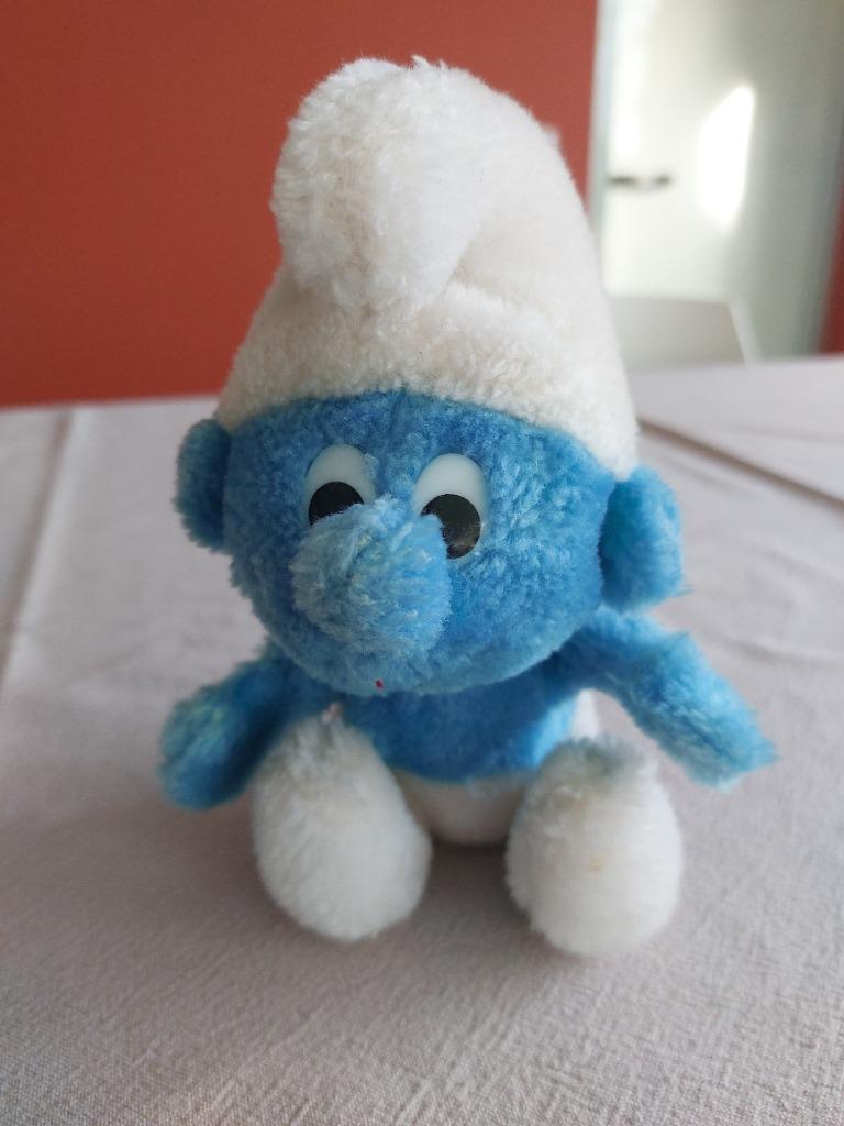poupée Schtroumpf en peluche, Enlèvement, Comme neuf, Poupée, Figurine ou Peluche
