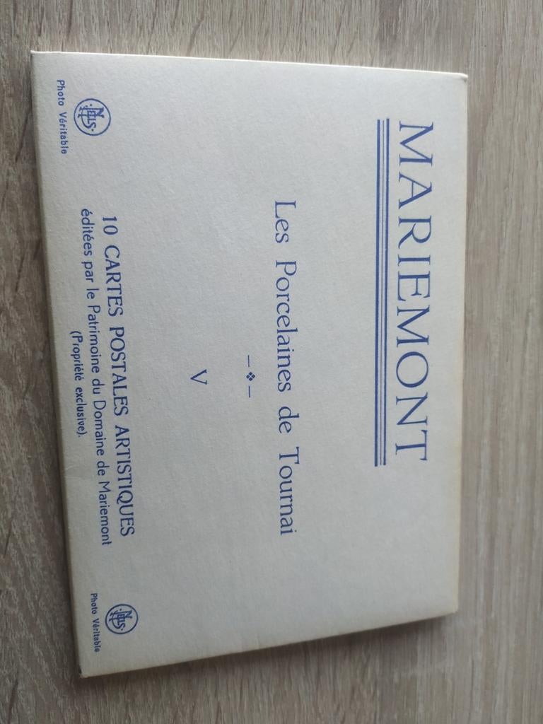 Pochette 10 cartes postales Mariemont porcelaine Tournai, Enlèvement ou Envoi