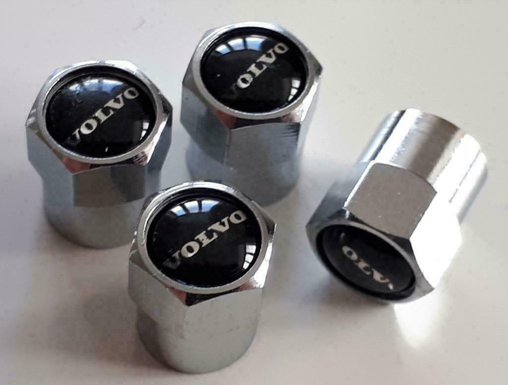 Voiture de bouchons de valve en métal Volvo - Noir, Autos : Pièces & Accessoires, Enlèvement ou Envoi, Neuf, Volvo