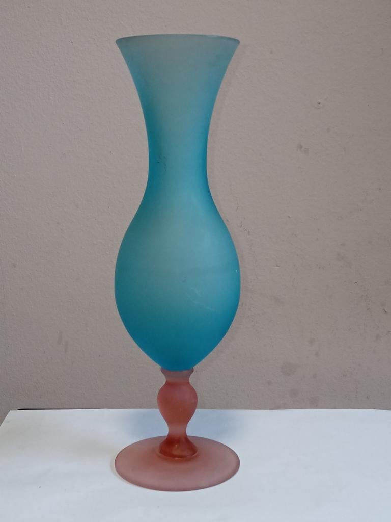 Vase soliflore en opaline d'Italie vintage, Enlèvement ou Envoi