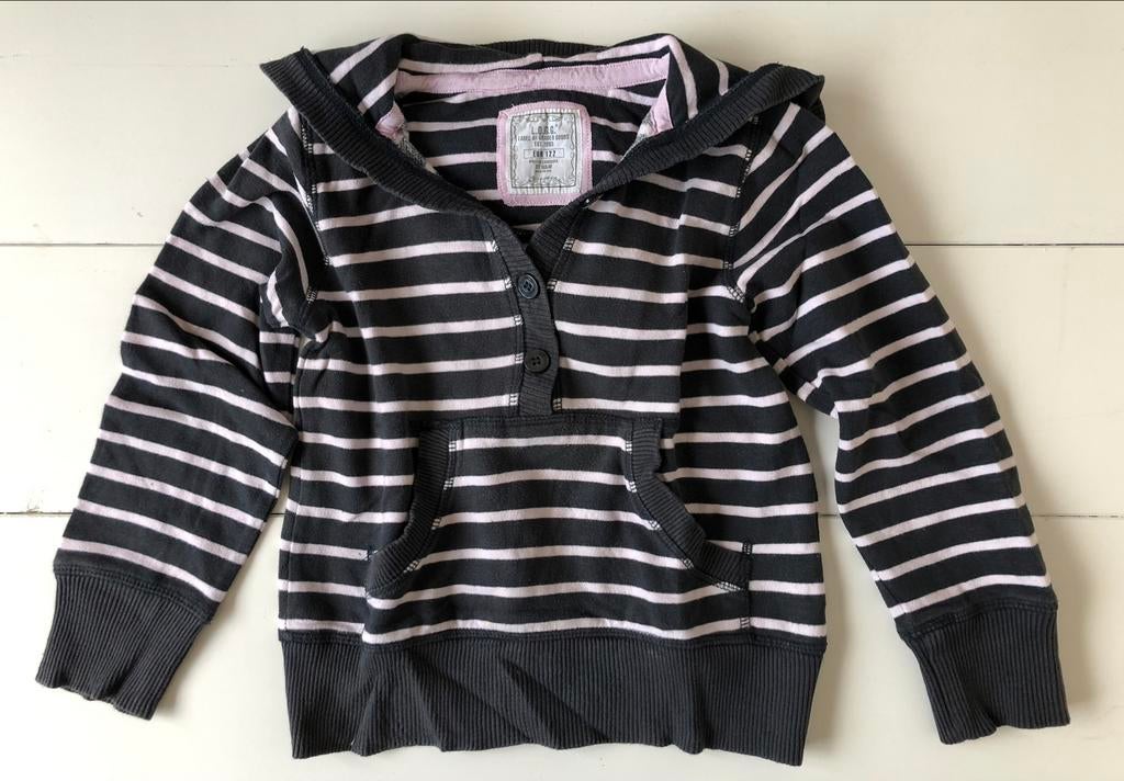 hoodie sweater H&M 122 gestreept, Gebruikt, Meisje, Trui of Vest, H&M