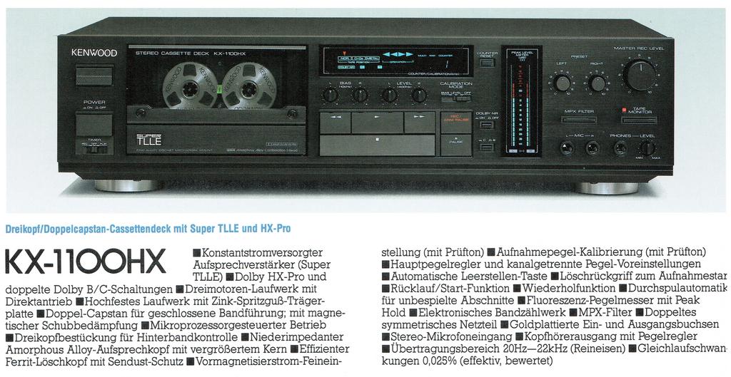 Kenwood KX-1100HX (Comme Neuf!), Audio, Tv en Foto, Ophalen, Enkel, Kenwood, Tiptoetsen
