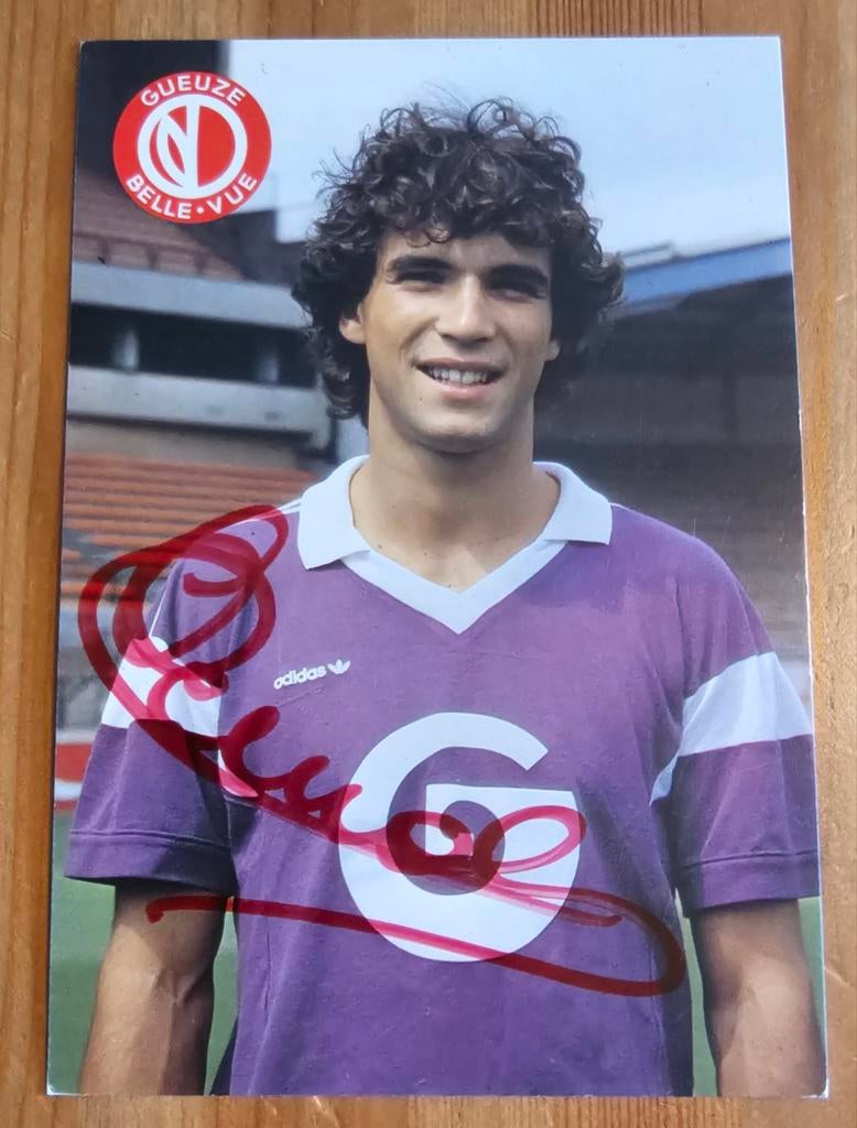 Carte de joueur originale signée par Stéphane Demol 1987, ra, Enlèvement ou Envoi, Comme neuf, Cartes de joueur