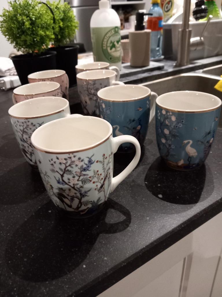 8 koffiemokken, Ophalen, Nieuw