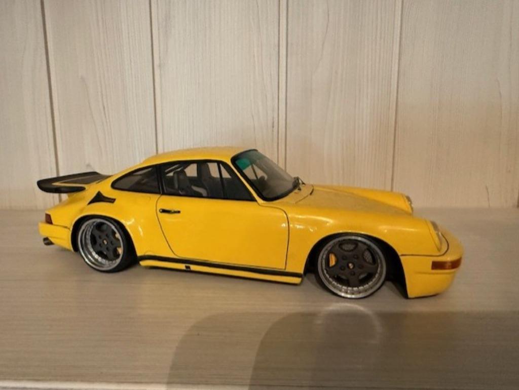 Spark Porsche RUF Yellowbird 1/18 - no box, Ophalen, Zo goed als nieuw, Auto