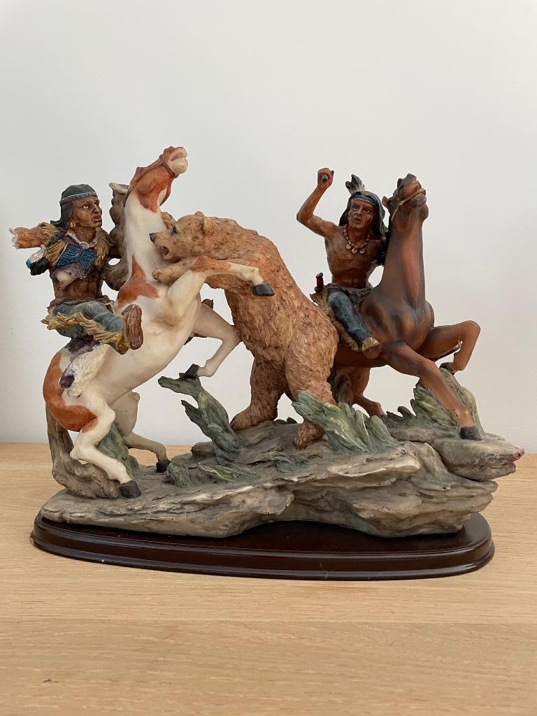 indianenbeeld, Antiek en Kunst, Kunst | Beelden en Houtsnijwerken, Ophalen of Verzenden