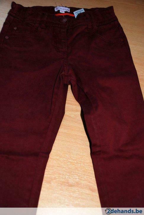 Hampton Bays bordeaux broek maat 122, Ophalen of Verzenden, Gebruikt, Meisje, Broek