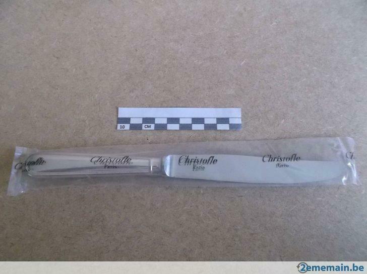 Couteau de Table 'Christofle' en Métal Argenté.