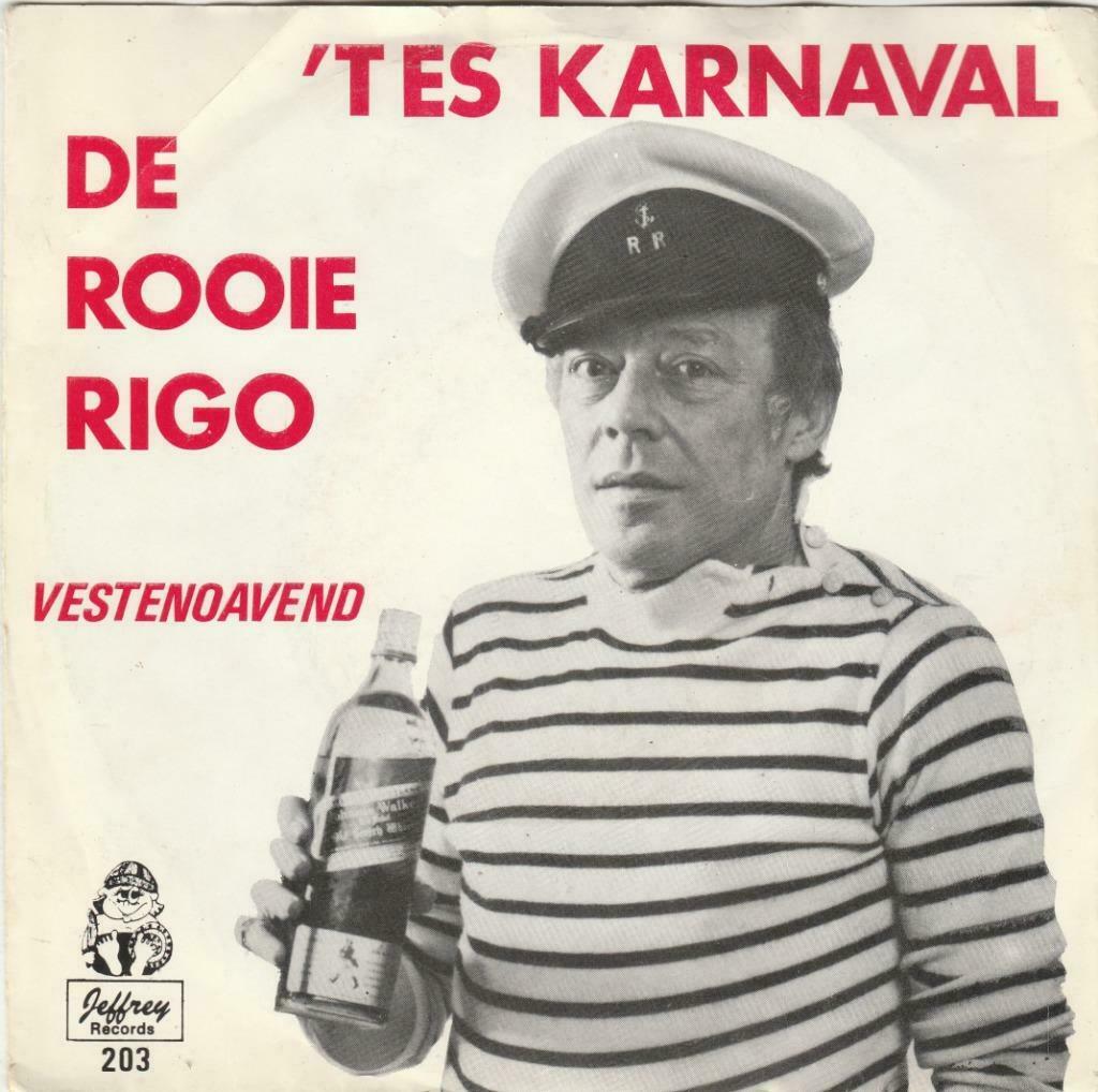 45T: De Rooie Rigo: 't es karnaval, Ophalen of Verzenden, Overige formaten