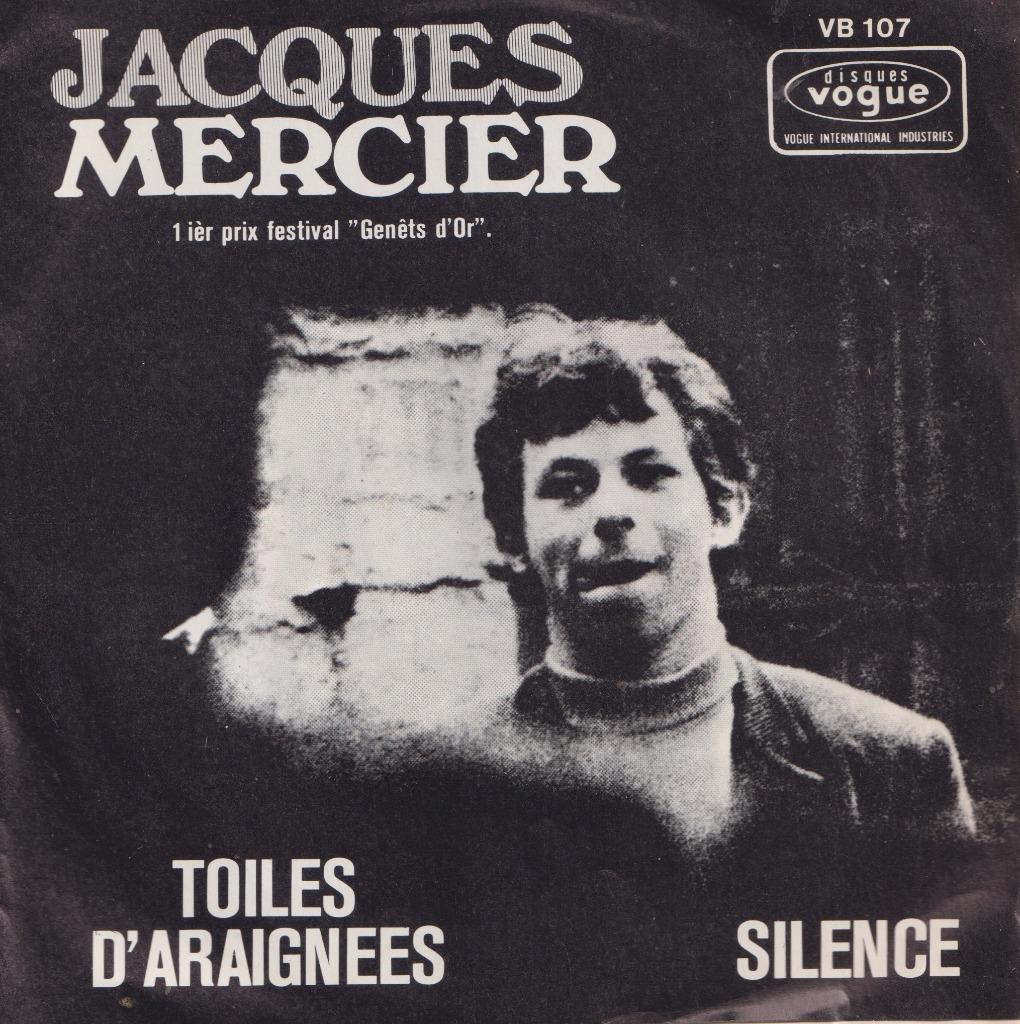 Jacques Mercier – Toiles d’araignees / Silence - Single, Enlèvement ou Envoi, Single, Utilisé, Pop