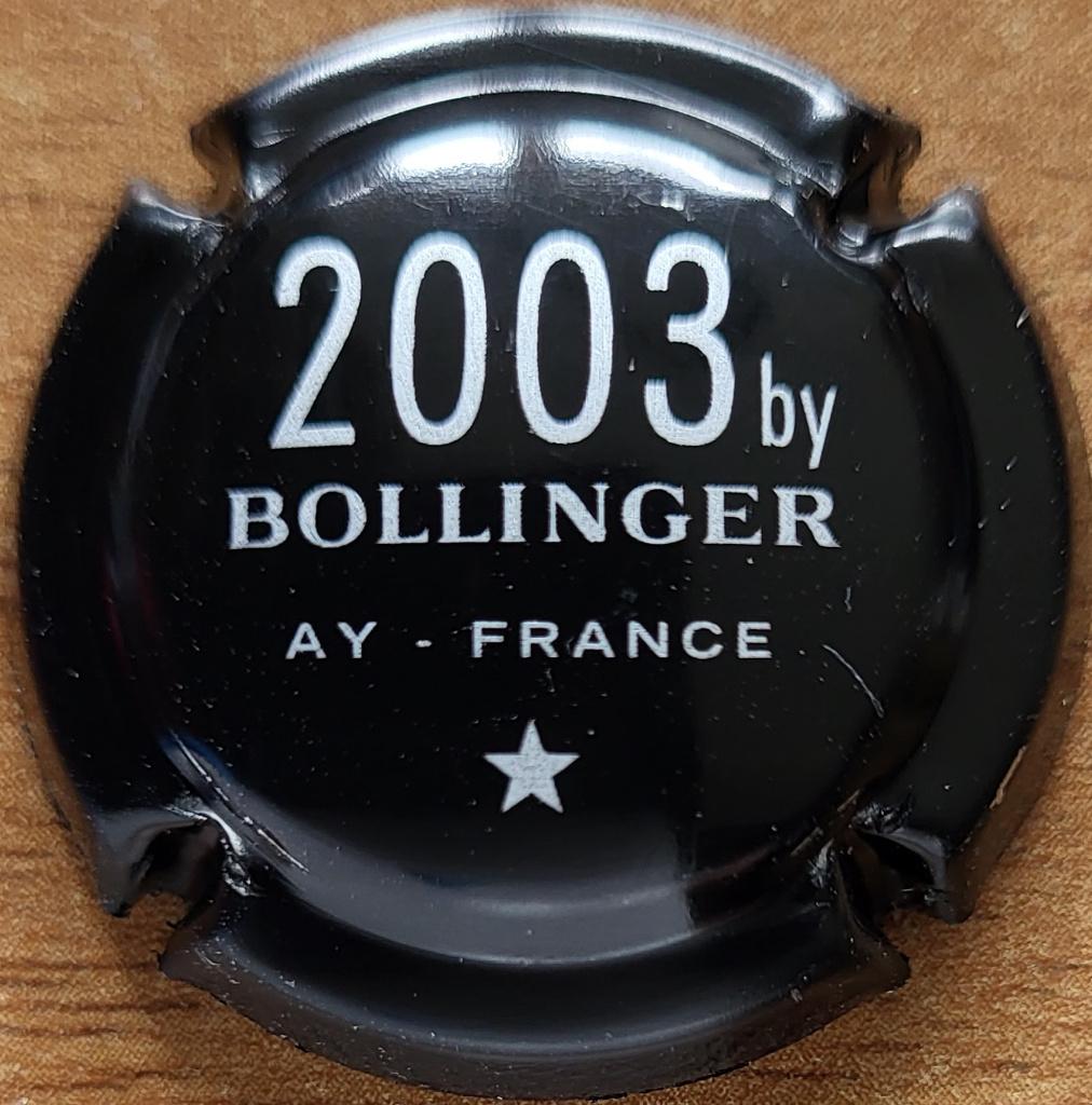 Capsule Champagne BOLLINGER noir & argent nr.49 ** RARE **, Frankrijk, Nieuw, Ophalen of Verzenden, Champagne