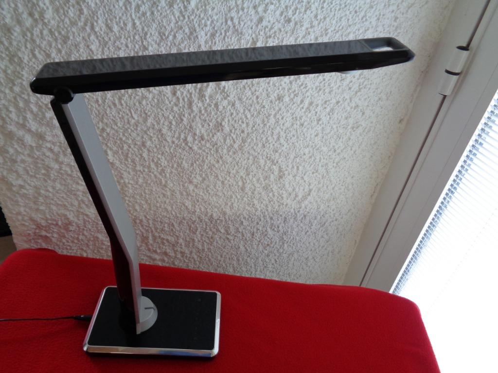 Lampe de Bureau LED noire., Ophalen of Verzenden, Gebruikt, Lampe de Bureau LED noire.