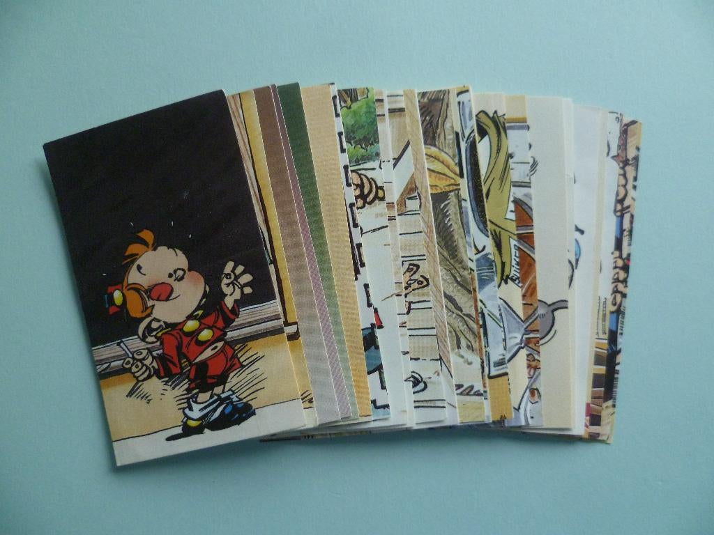 Chromos chocolade Jacques Kleine Robbe Petit Spirou set x 24, Ophalen of Verzenden, Zo goed als nieuw