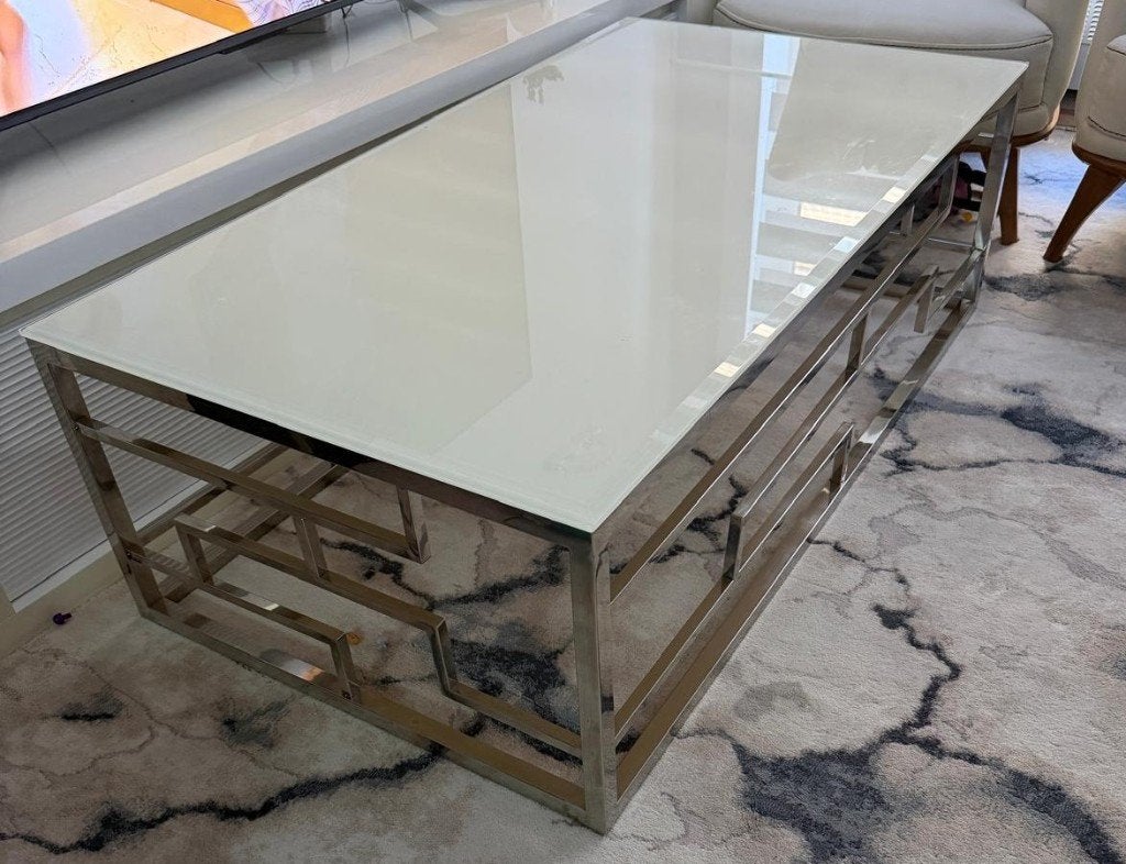 Salontafel, Maison & Meubles, Tables | Tables de salon, 100 à 150 cm, Moins de 50 cm, Verre, Enlèvement