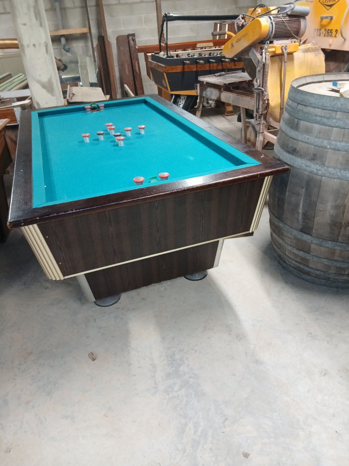tapbiljart, Ophalen