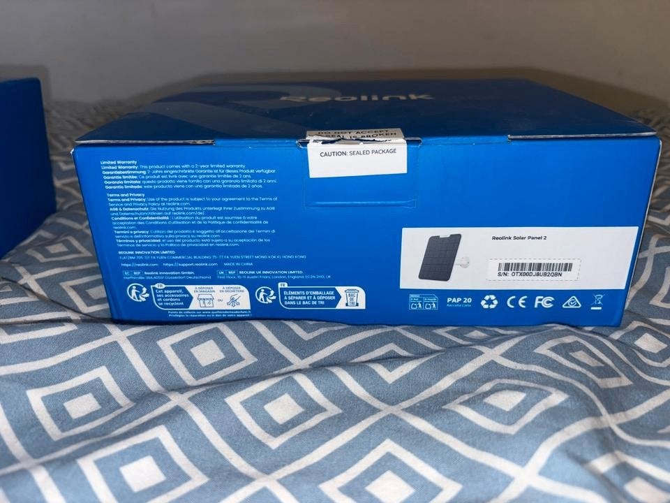 Reolink Altas + panneau solaire 2 – testé 1 fois, Enlèvement ou Envoi, Comme neuf, Caméra extérieure