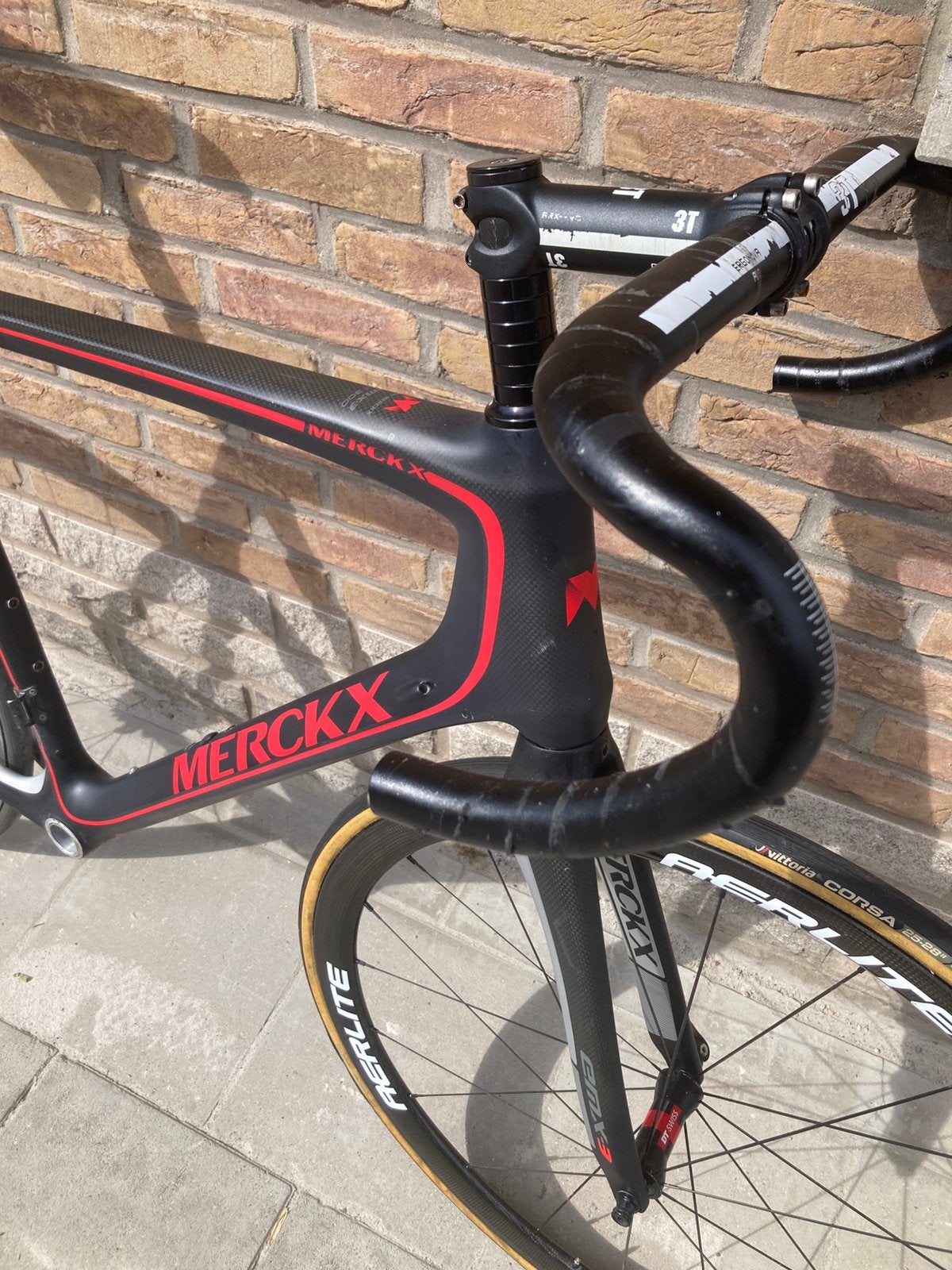 Racefiets frameset carbon Eddy Merckx, Fietsen en Brommers, 28 inch, Gebruikt, Carbon, 53 tot 57 cm