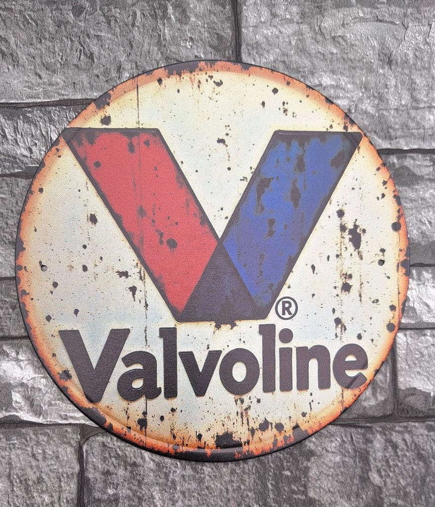 plaque métal de décoration VALVOLINE, Neuf, Enlèvement ou Envoi, 20 cm, Métal