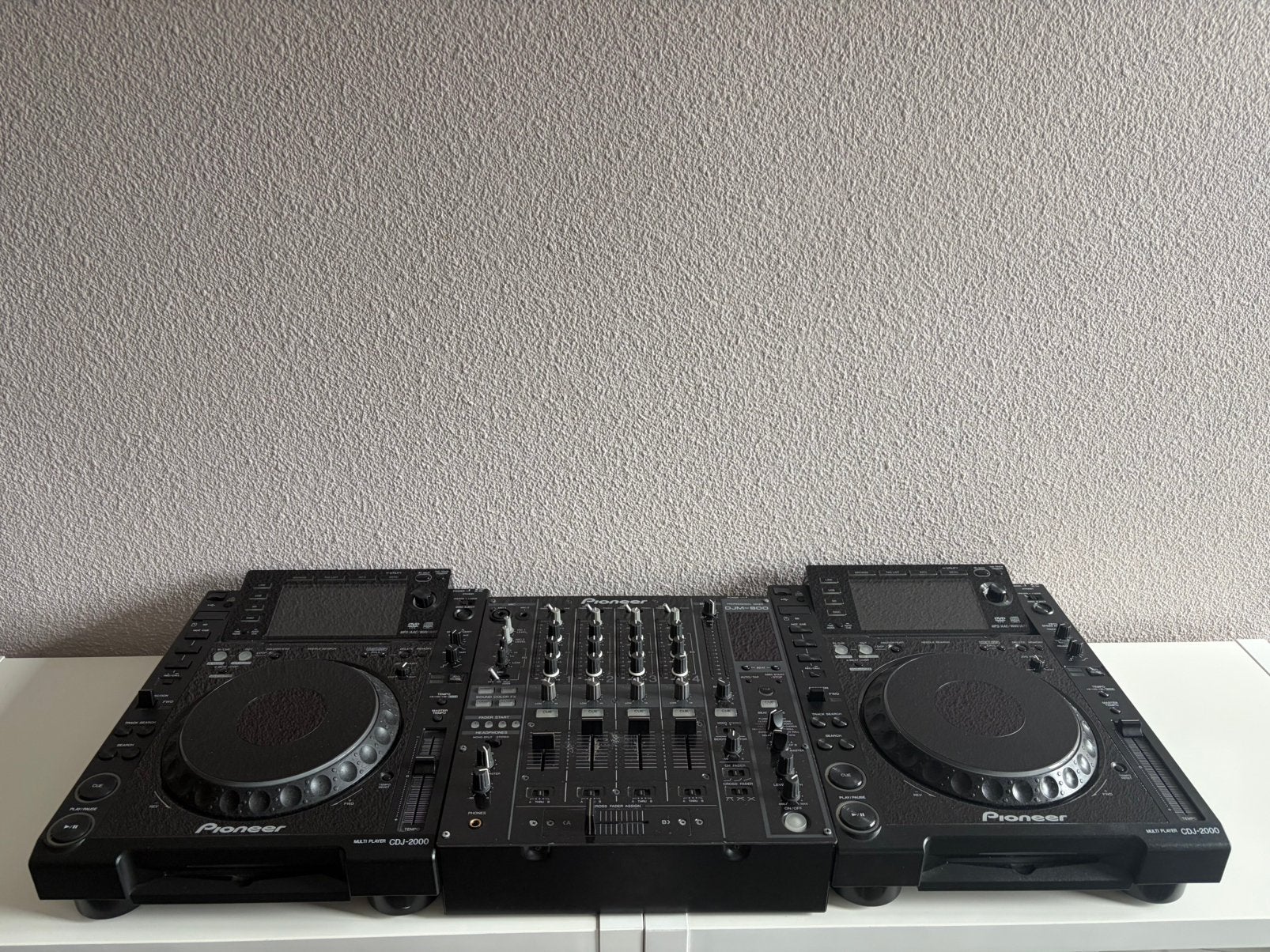 Pioneer DJ Set 2x CDJ-2000 + DJM-800 + Dustcaps, Muziek en Instrumenten, Ophalen, Zo goed als nieuw, Dj-set, Pioneer