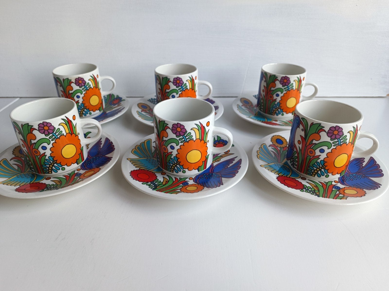 6 mugs + sc Villeroy & Boch Acapulco